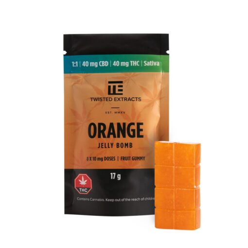 Twisted Extracts 1:1 Sativa Orange Jelly Bomb