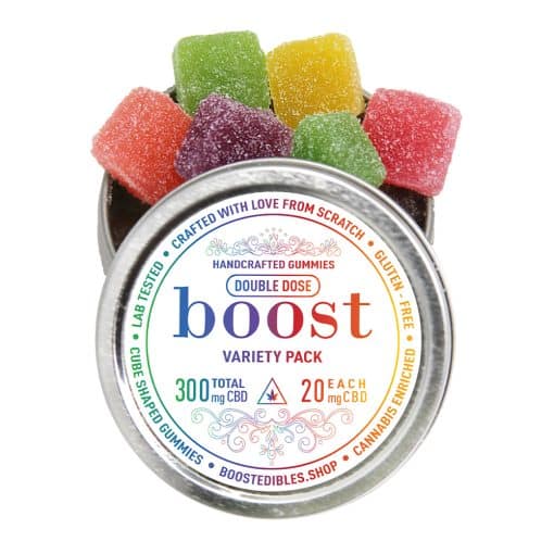Boost Edibles Gummy - CBD Variety Pack (300mg), CBD gummies
