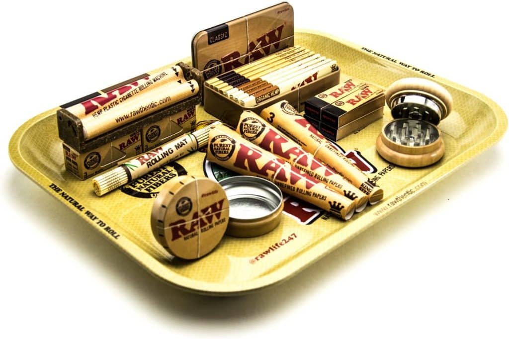 RAW, Cannabis item range, Raw Rolling papers, Raw Rolling trays, Raw Storage containers, Raw Rolling machines, Raw Pre-rolled cones, Raw Joint tips, Rolling papers, Rolling trays, Storage containers, Rolling machines, Pre-rolled cones, Joint tips
